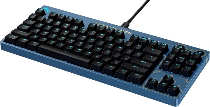 Клавиатура Logitech G Pro Mechanical Keyboard League of Legends Edition - LOL-WAVE2 Blue (920-010537)