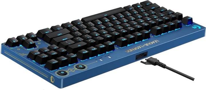 Клавиатура Logitech G PRO Mechanical Keyboard League of Legends Edition - LOL-WAVE2 Blue (920-010537)