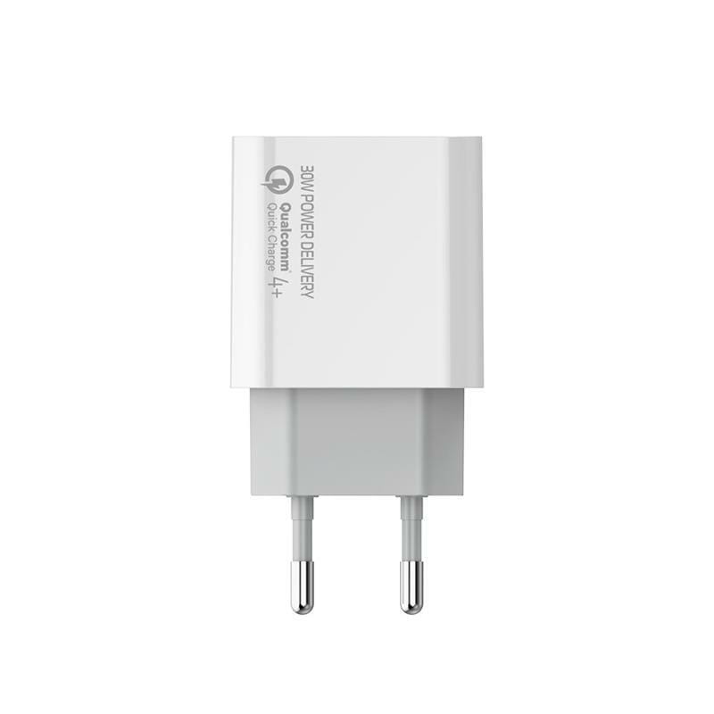 Сетевое зарядное устройство Colorway Power Delivery Port PPS (Type-C PD + USB QC3.0) (30W) White (CW-CHS037PD-WT)