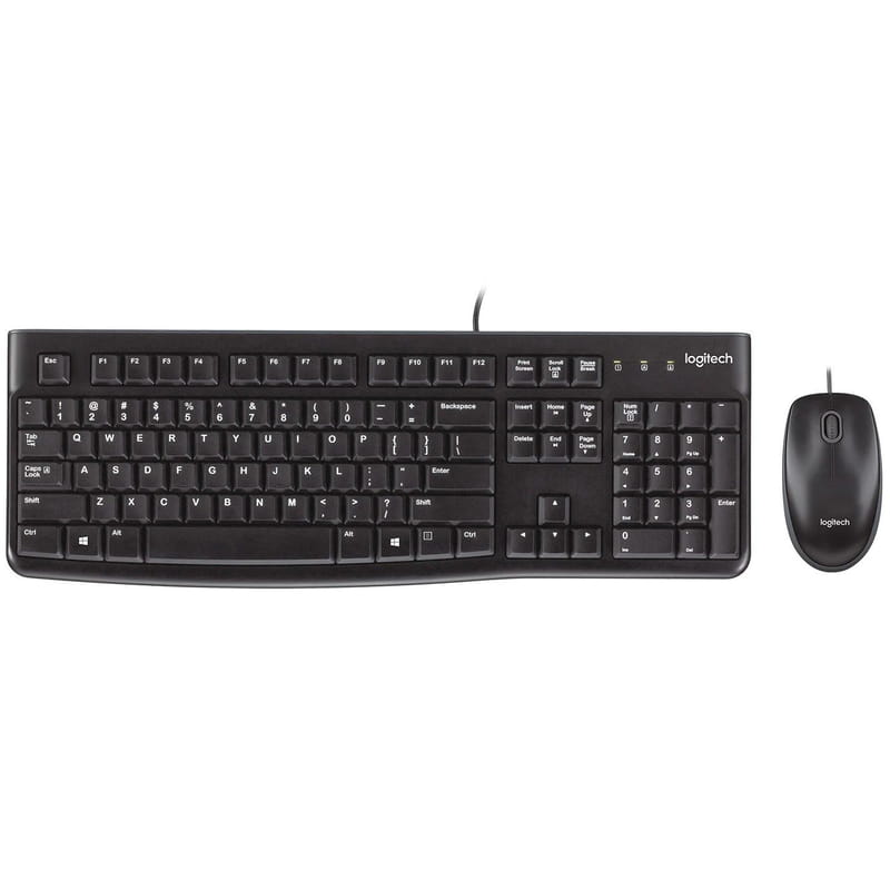 Комплект (клавіатура, миша) Logitech MK120 Black (920-002563)