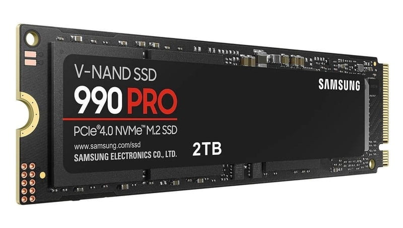 Накопитель SSD 2ТB Samsung 990 PRO M.2 2280 PCIe 4.0 x4 NVMe V-NAND MLC (MZ-V9P2T0BW)