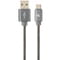 Фото - Кабель Cablexpert USB - USB Type-C V 2.0 (M/M), 1 м, сірий (CC-USB2S-AMCM-1M-BG) | click.ua