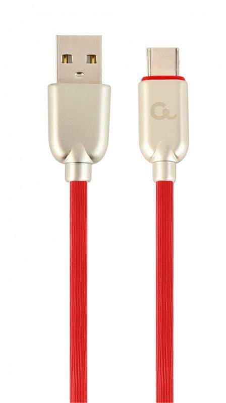 Кабель Cablexpert USB - USB Type-C V 2.0 (M/M), 2.1 А, премиум, 1 м, красный  (CC-USB2R-AMCM-1M-R)