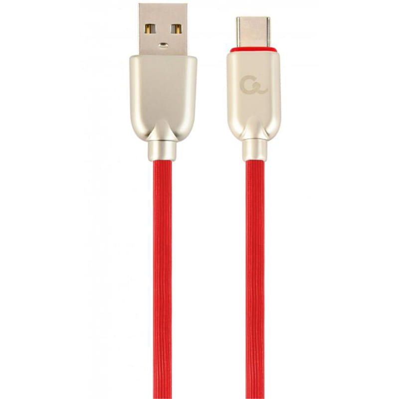 Кабель Cablexpert USB - USB Type-C V 2.0 (M/M), 2.1 А, преміум, 1 м, червоний (CC-USB2R-AMCM-1M-R)