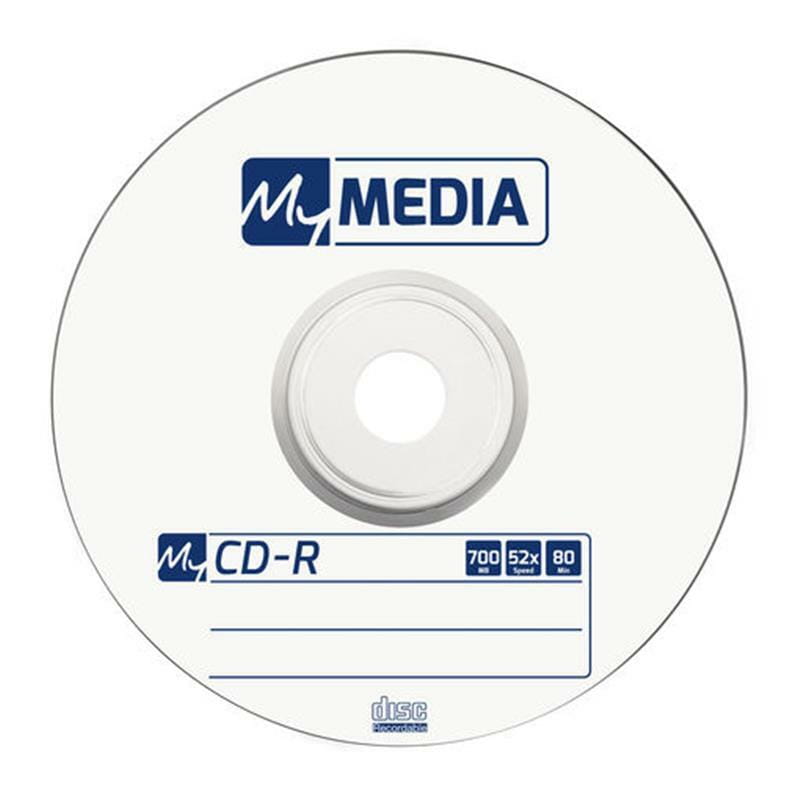 Диски CD-R MyMedia (69201) 700MB 52x Matt Silver Wrap 50шт