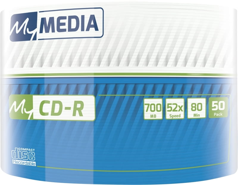 CD-R MyMedia (69201) 700MB 52x Matt Silver Wrap 50шт