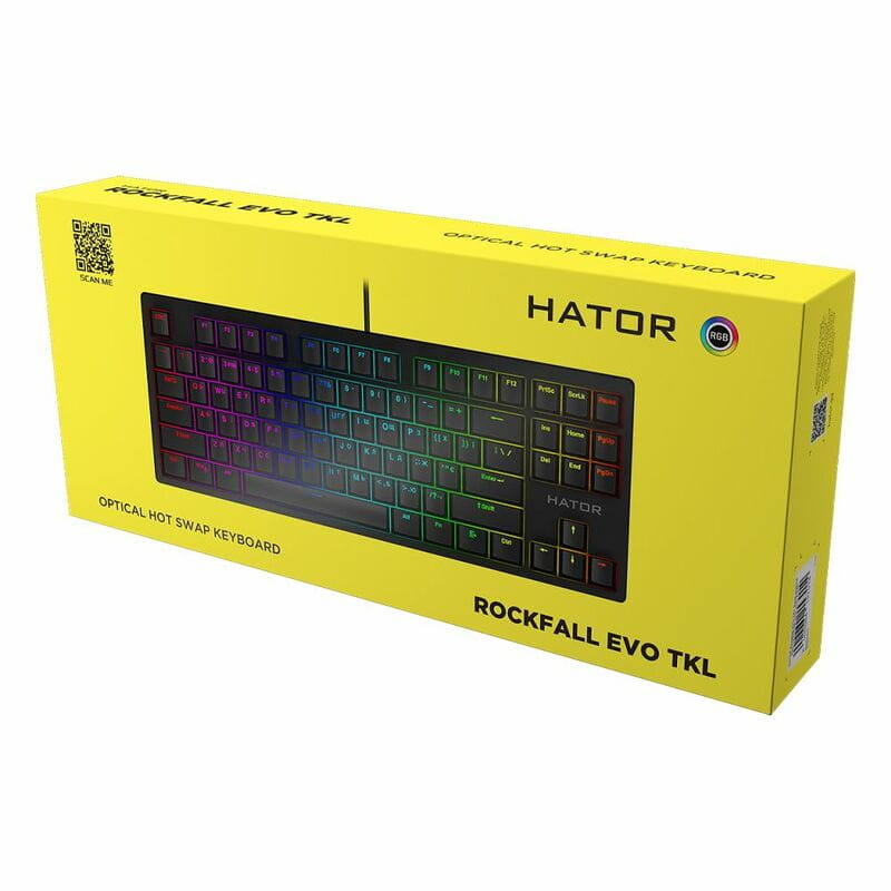 Клавиатура Hator Rockfall Evo TKL Optical Black (HTK-630)