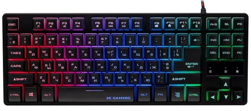 Клавиатура 2E Gaming KG290 LED Ukr Black (2E-KG290UB)