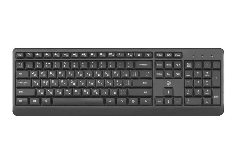 Клавіатура бездротова 2E KS220 WL Ukr Black (2E-KS220WB)