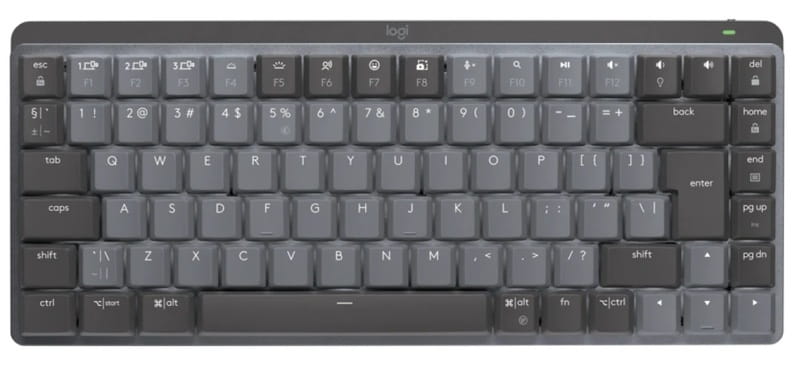 Клавіатура бездротова Logitech MX Mechanical Mini Minimalist Graphite (920-010780)