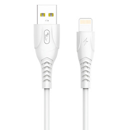 Кабель SkyDolphin S08L USB - Lightning (M/M), 1 м, White (USB-000560)