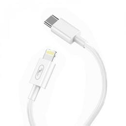 Кабель SkyDolphin S57L USB Type-C - Lightning (M/M), PD 18 W,  1 м, White (USB-000545)