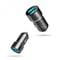 Фото - Автомобильное зарядное устройство SkyDolphin SZ02L Aluminium (2USB, 2.4A) Black (AZP-000071) + кабель Lightning | click.ua