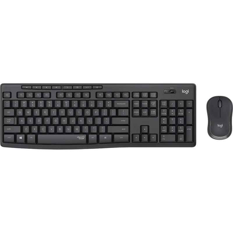 Комплект (клавиатура, мышь) беспроводной Logitech MK295 Combo Black (920-009800)