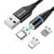 Фото - Кабель ColorWay USB - Lightning + micro USB + USB Type-C (M/M), Magnetic Data/Quick Charge, 2.4 А, 1 м, Black (CW-CBUU038-BK) | click.ua