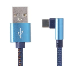 Кабель Cablexpert USB - USB Type-C V 2.0 (M/M), премиум, 1 м, синий (CC-USB2J-AMCML-1M-BL)