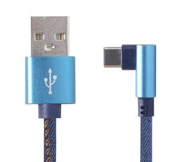 Кабель Cablexpert USB - USB Type-C V 2.0 (M/M), преміум, 1 м, синій (CC-USB2J-AMCML-1M-BL)