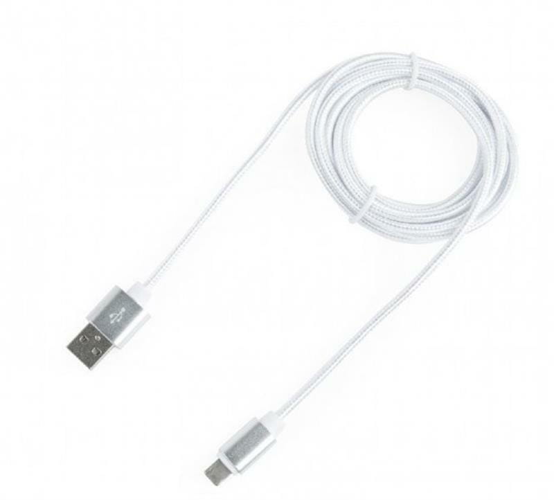Кабель Cablexpert USB - Lightning + micro USB (M/M), 1.8 м, серый (CCB-USB2AM-mU8P-6)
