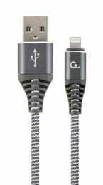 Кабель Cablexpert USB - Lightning (M/M), премиум, 2 м, серый (CC-USB2B-AMLM-2M-WB2)
