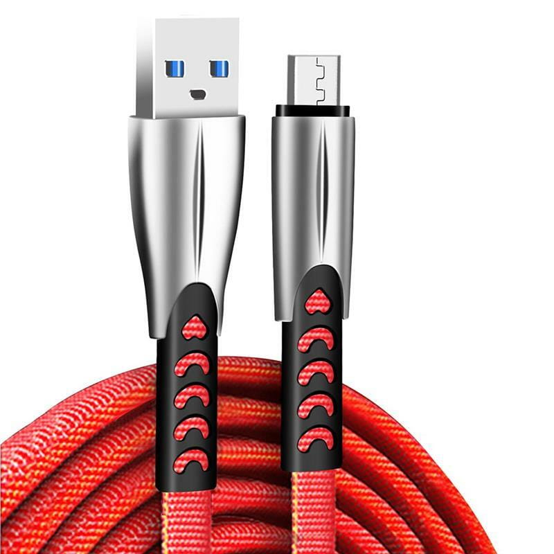 Кабель ColorWay USB - micro USB (M/M), 2.4 А, 1 м, Red (CW-CBUM011-RD)