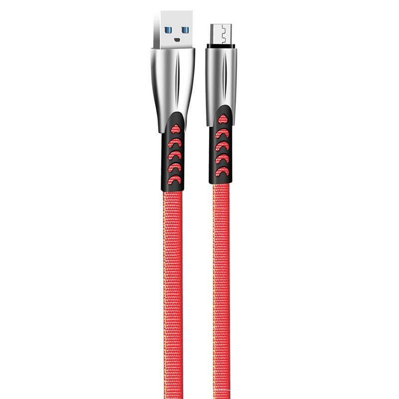 Кабель ColorWay USB - micro USB (M/M), 2.4 А, 1 м, Red (CW-CBUM011-RD)