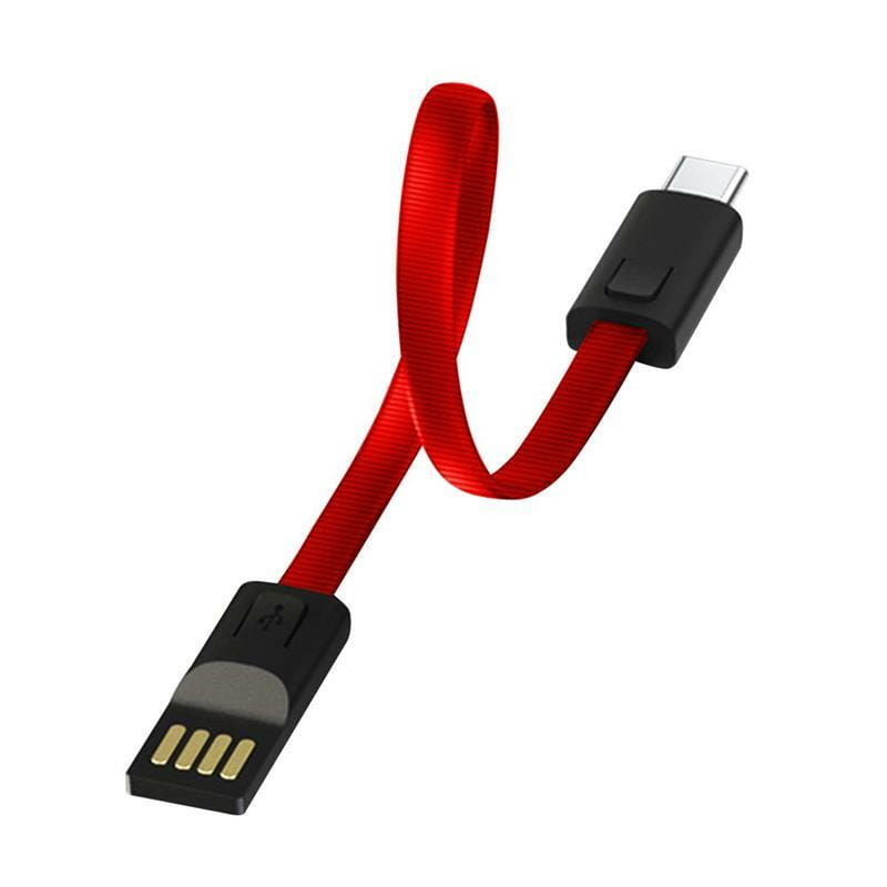 Кабель ColorWay USB - USB Type-C (M/M), 2.4 А, 0.22 м, Red (CW-CBUC023-RD)