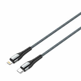 Кабель ColorWay USB Type-C - Lightning (M/M), PD Fast Charging, 3.0 А, 2 м, Grey (CW-CBPDCL036-GR)