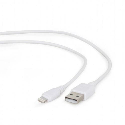 Фото - Кабель Cablexpert   USB - Lightning , 0.1 м, білий (CC-USB2-AMLM-W-0.1M (M/M)