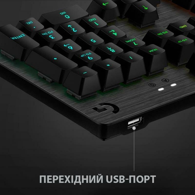 Клавiатура Logitech G512 Carbon Lightsync RGB Mechanical Black (920-008946)
