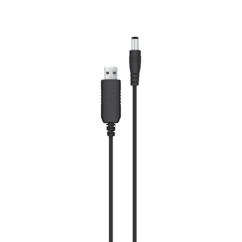 Кабель питания ACCLAB USB - DC (M/M), 5.5х2.1 мм, 5V, 1.5A, 1 м, Black (1283126552816)