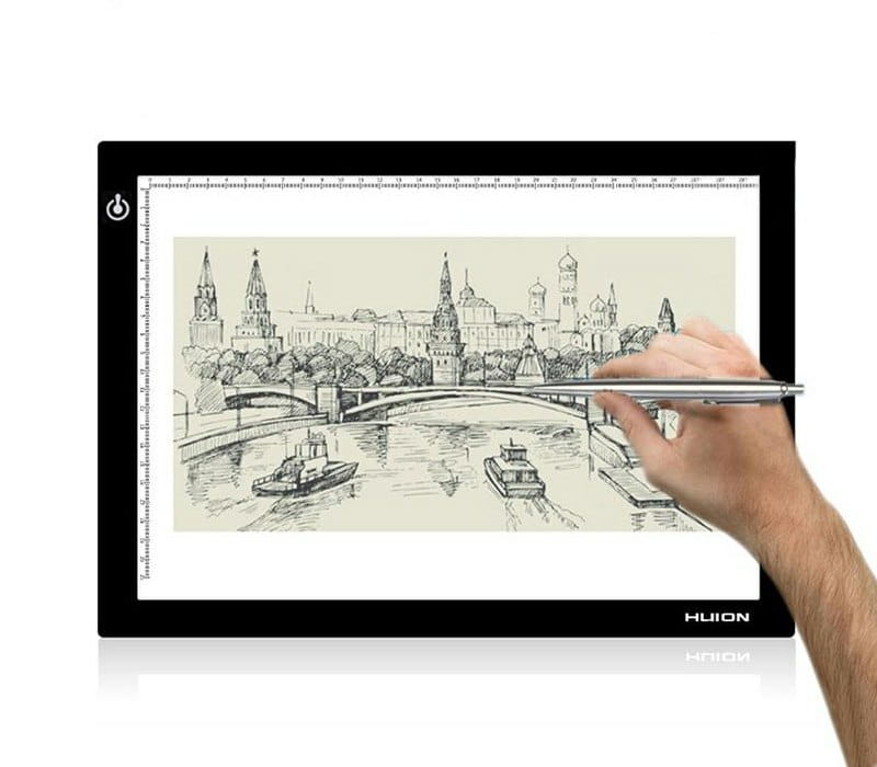 LED планшет (светокопировальный) Huion L4S + перчатка