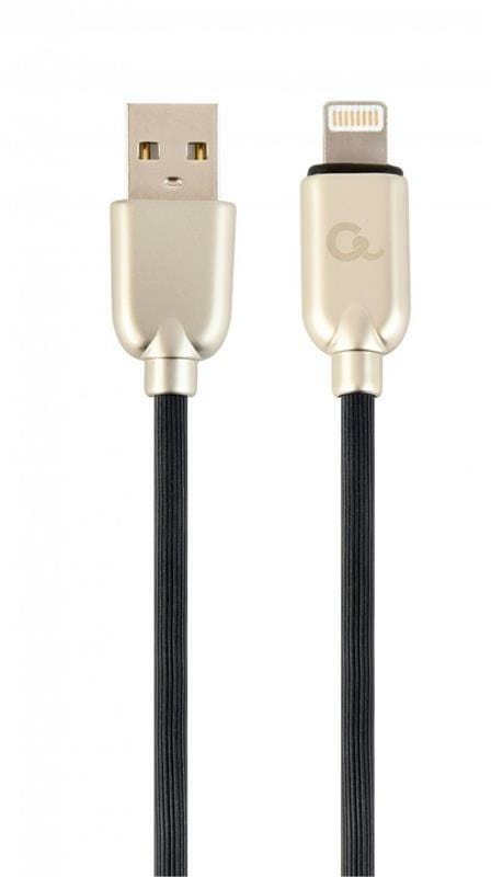 Кабель Cablexpert USB - Lightning (M/M), премиум, 2 м, черный (CC-USB2R-AMLM-2M)