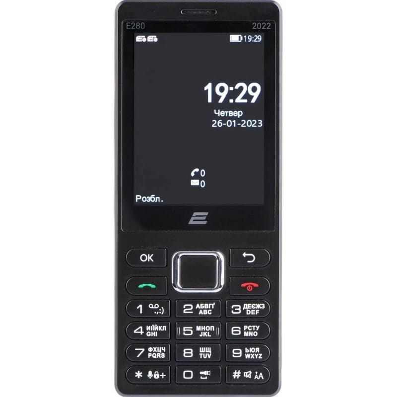 Мобильный телефон 2E E280 2022 Dual Sim Black (688130245210)