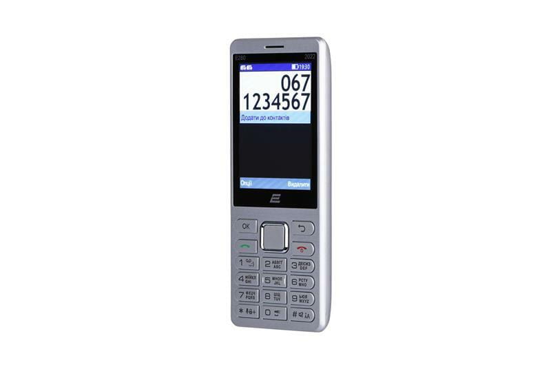 Мобильный телефон 2E E280 2022 Dual Sim Silver (688130245227)
