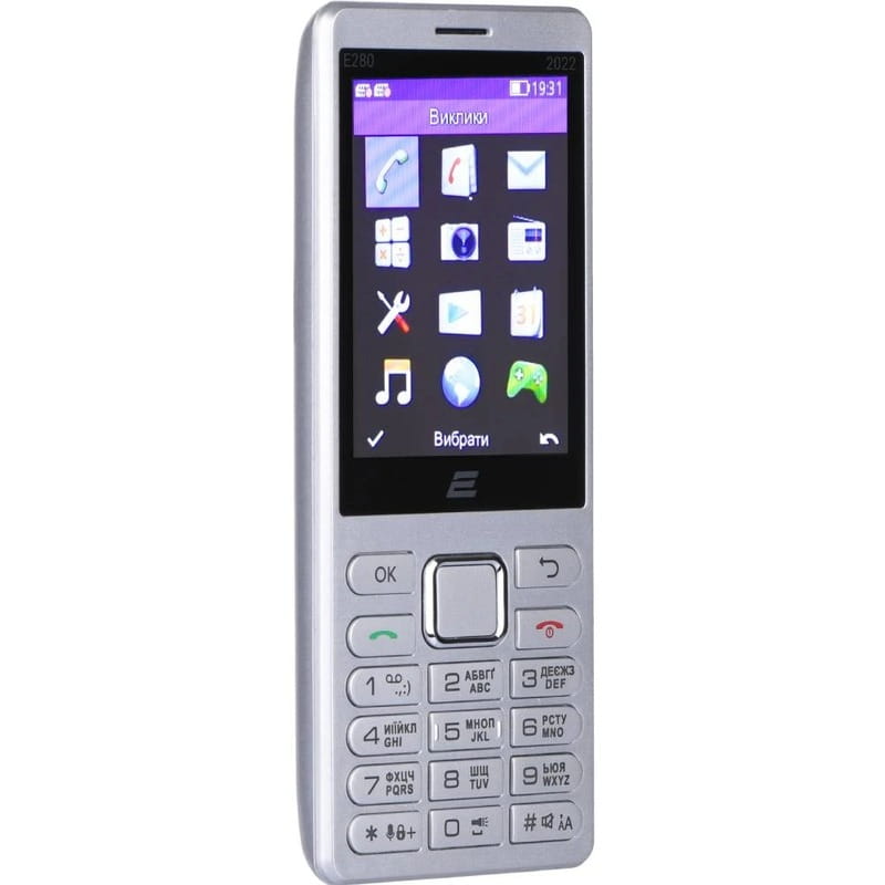 Мобильный телефон 2E E280 2022 Dual Sim Silver (688130245227)