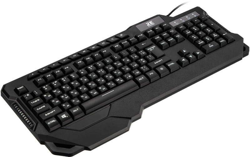 Клавіатура 2E Gaming KG340 LED Ukr (2E-KG340UBK) Black USB