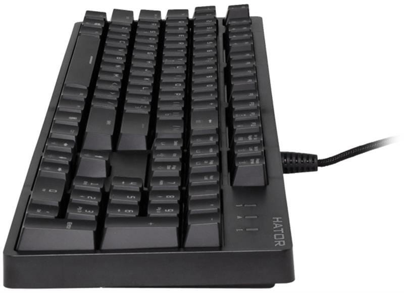 Клавіатура Hator Rockfall Evo Optical ENG/UKR/RUS Black (HTK-610)
