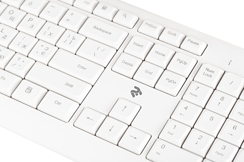 Клавиатура беспроводная 2E KS220 WL Ukr White (2E-KS220WW)