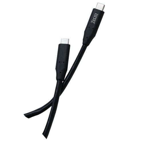 Фото - Кабель Tecro   USB Type-C - USB Type-C (M/M), 1 м, чорний  T (TCC-3.0-0100BK)
