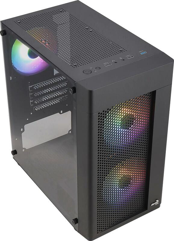 Корпус AeroCool Hexform-G-BK-v2 (ACCS-PV38033.11) Black без БП