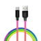 Фото - Кабель ColorWay USB - USB Type-C (M/M), 2.4 А, 1 м, Multicolor (CW-CBUC018-MC) | click.ua
