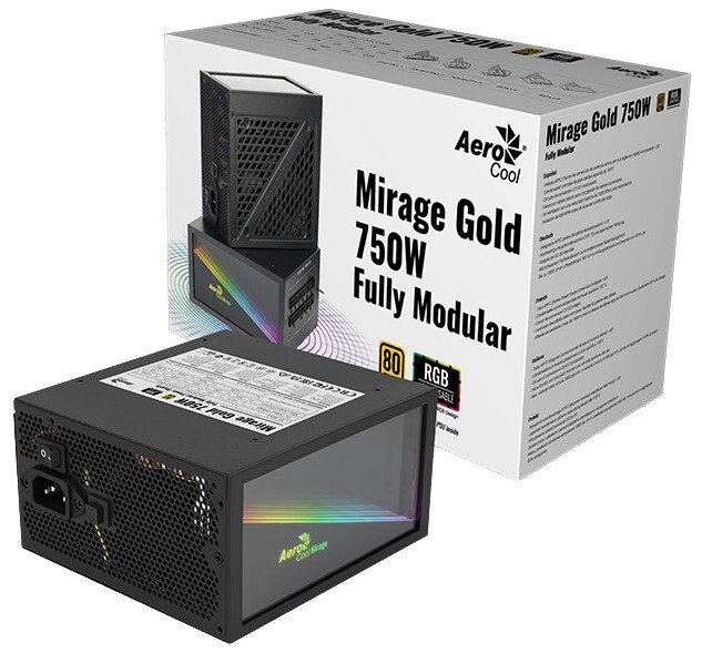 Блок живлення AeroCool Mirage Gold 750 Fully Modular (ACPG-MF75FEC.11) 750W