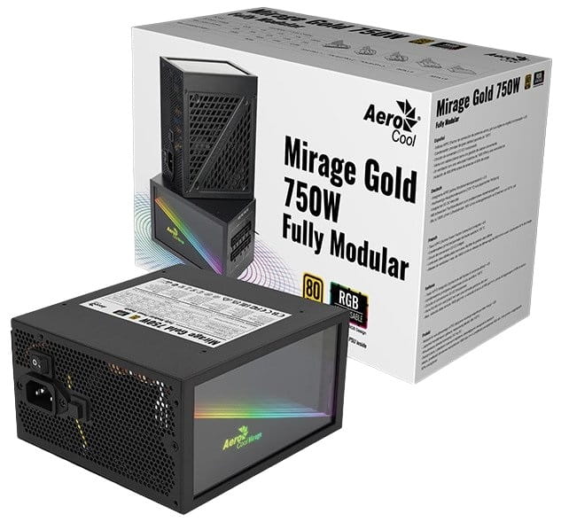 Блок питания AeroCool Mirage Gold 750 Fully Modular (ACPG-MF75FEC.11) 750W