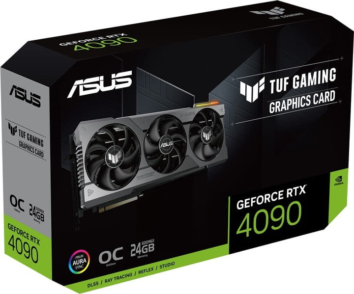 Відеокарта GF RTX 4090 24GB GDDR6X TUF Gaming OC Asus (TUF-RTX4090-O24G-GAMING)