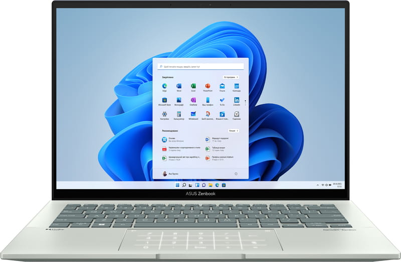 Ноутбук Asus ZenBook 14 UX3402ZA-KP416W (90NB0WC2-M00W10) Aqua Celadon