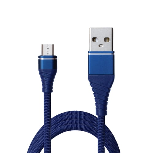 Photos - Cable (video, audio, USB) Grand-X Кабель  USB - micro USB (M/M), Cu, 2.1 A, 1.2 м, Blue  NM0 (NM012BL)
