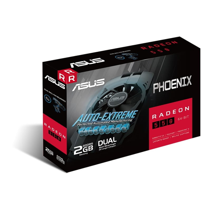 Відеокарта AMD Radeon RX 550 2GB GDDR5 Phoenix Asus (PH-550-2G)