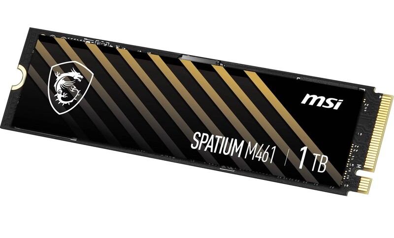Накопитель SSD 1TB MSI Spatium M461 M.2 2280 PCIe 4.0 x4 NVMe 3D NAND TLC (S78-440L1D0-P83)