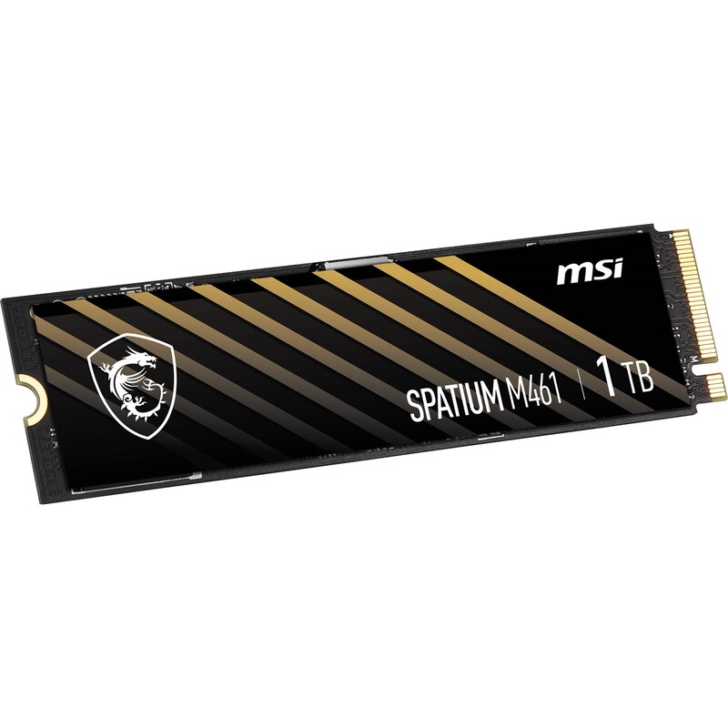 Накопитель SSD 1TB MSI Spatium M461 M.2 2280 PCIe 4.0 x4 NVMe 3D NAND TLC (S78-440L1D0-P83)