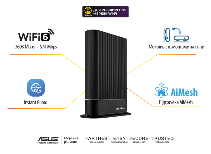Бездротовий маршрутизатор Asus RT-AX59U (90IG07Z0-MO3C00)